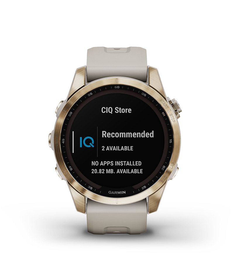 Cechy Garmin Fenix 7s Sapphire Solar Tytanowo-szary z powłoką węglową (DLC) i z czarnym paskiem [010-02539-25]