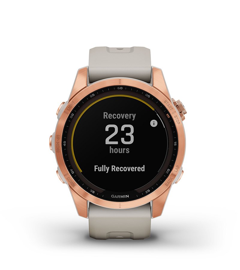 Przewaga Garmin Fenix 7s Solar Niebieskoszary z czarnym paskiem [010-02539-13]