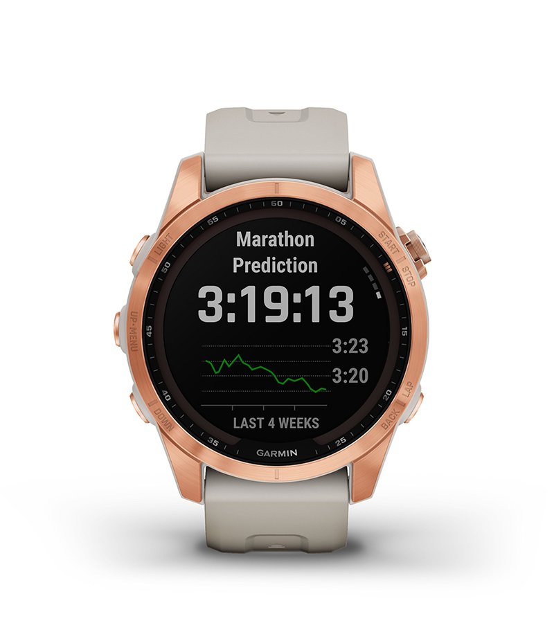 Atrybuty Garmin Fenix 7s Solar Niebieskoszary z czarnym paskiem [010-02539-13]