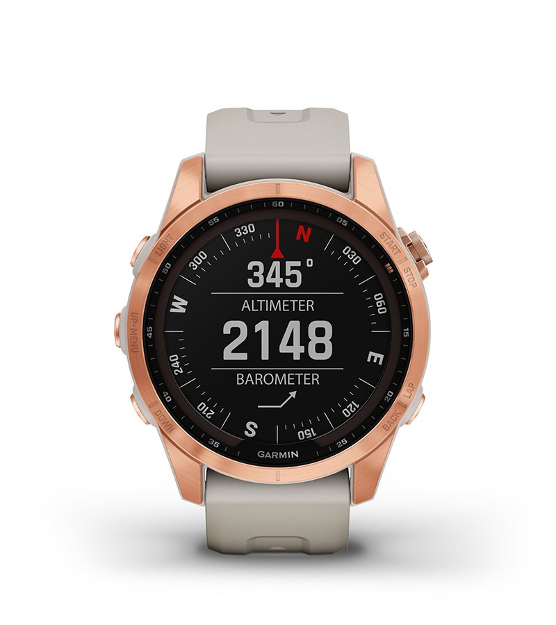 Garmin Fenix 7s Solar Różowo-złoty z jasnopiaskowym paskiem [010-02539-11] funkcjonalność