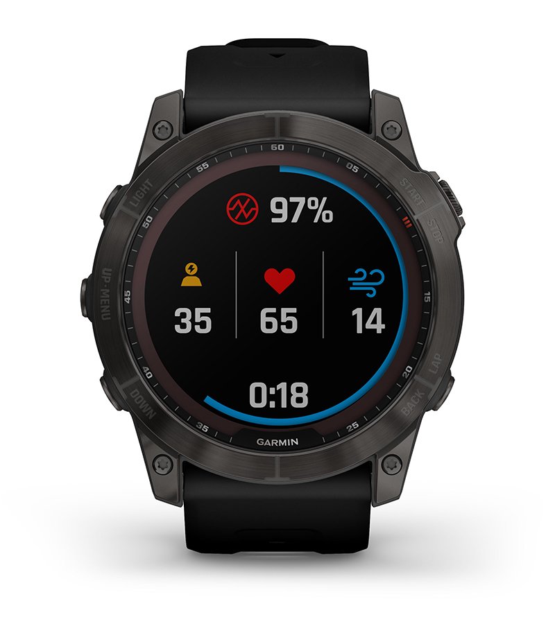 Funkcje Garmin Fenix 7x Sapphire Solar Czarny Tytan [010-02541-23]