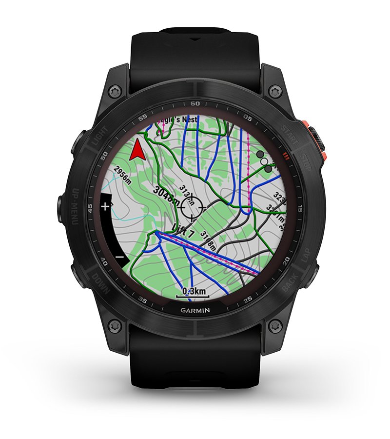 Cechy Garmin Fenix 7x Solar Niebieskoszary z czarnym paskiem [010-02541-01]