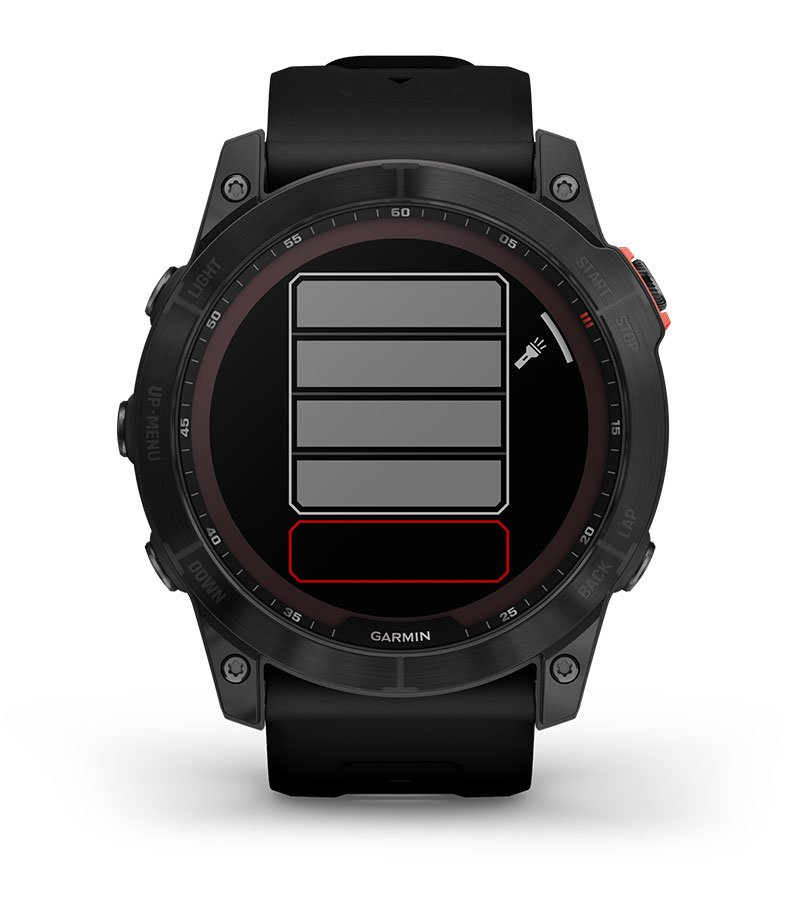 Garmin Fenix 7x Solar Niebieskoszary z czarnym paskiem [010-02541-01] cecha