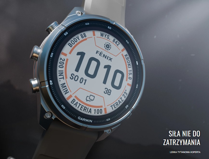 Funkcja Garmin Fenix 9 Pro 43 mm AMOLED Sapphire Titanium Fog Grey [010-04335-86]