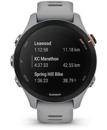 Cechy Garmin Forerunner 255s Powder Grey [010-02641-12]