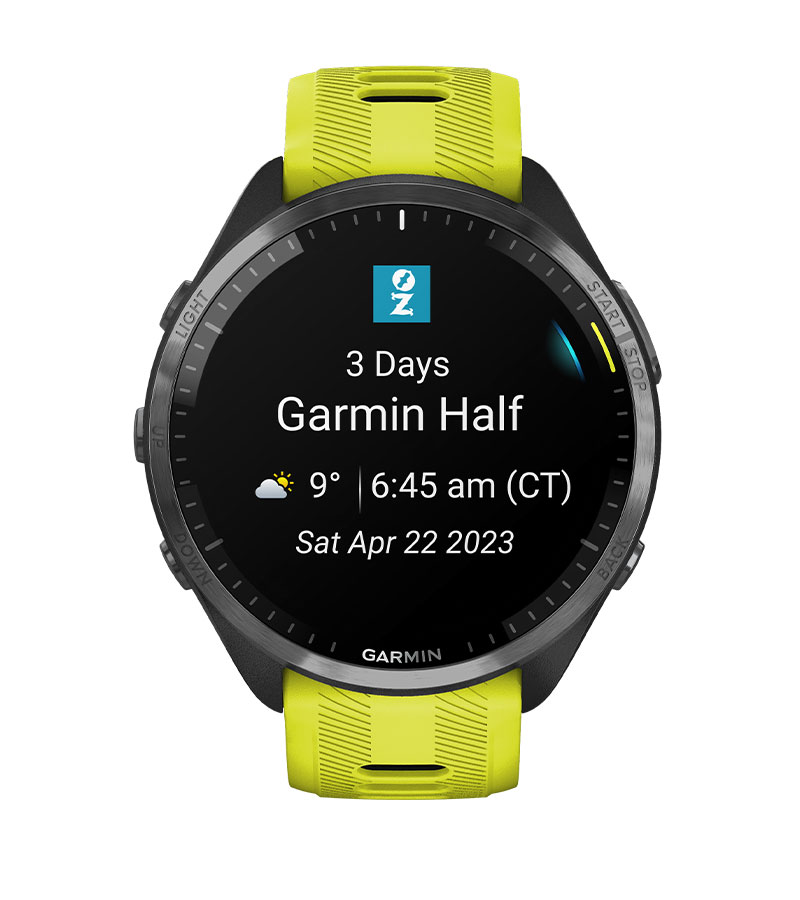 Zaleta Garmin Forerunner 965 Żółty [010-02809-12]