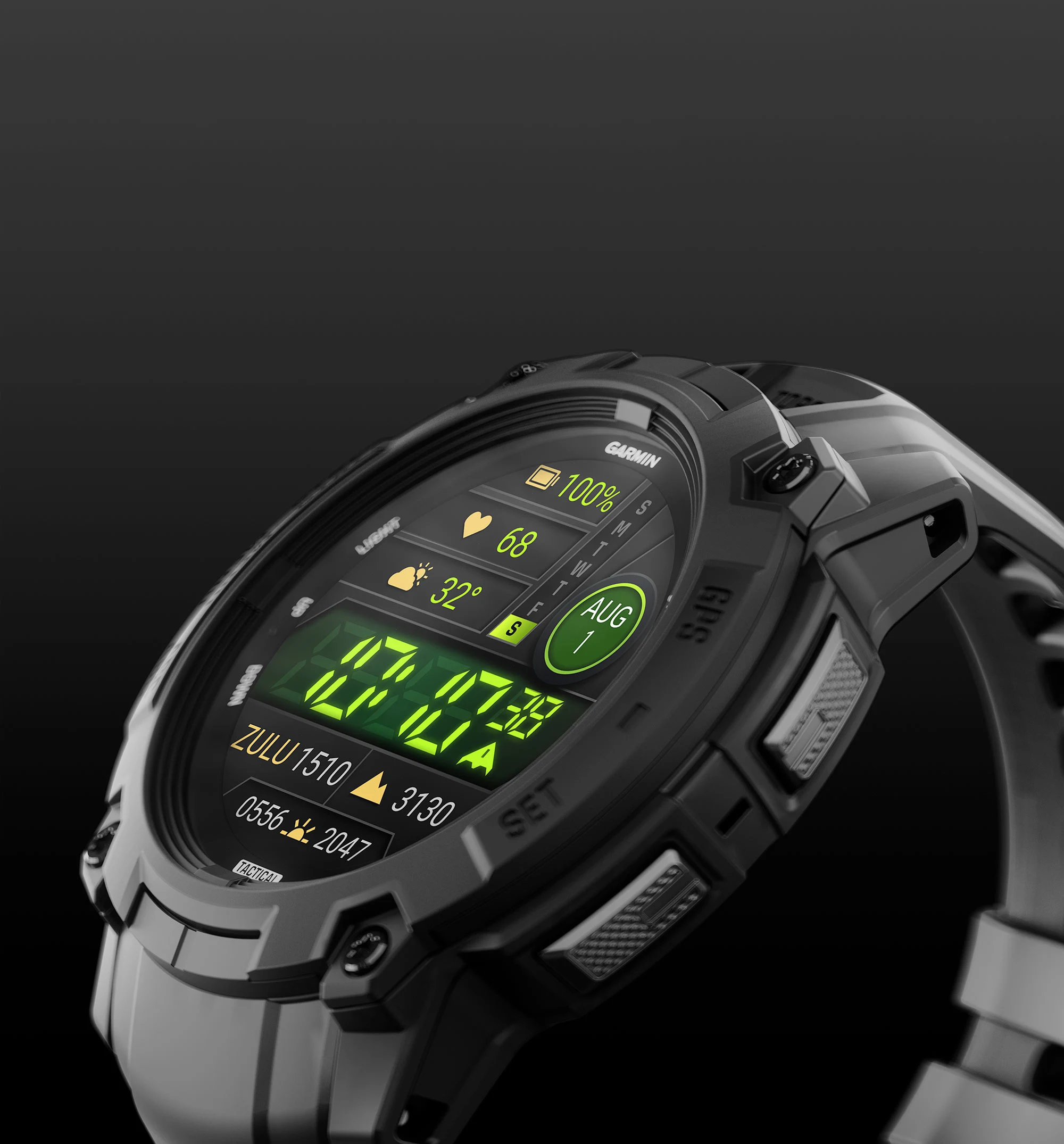 Funkcje Garmin Instinct 3 Amoled Tactical Edition 50mm Czarny [010-03020-50]
