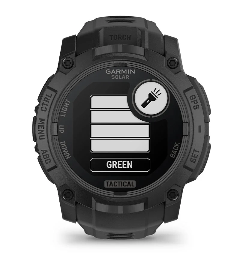 Cechy Garmin Instinct 3 Solar Tactical Edition 50mm Czarny [010-02935-50]