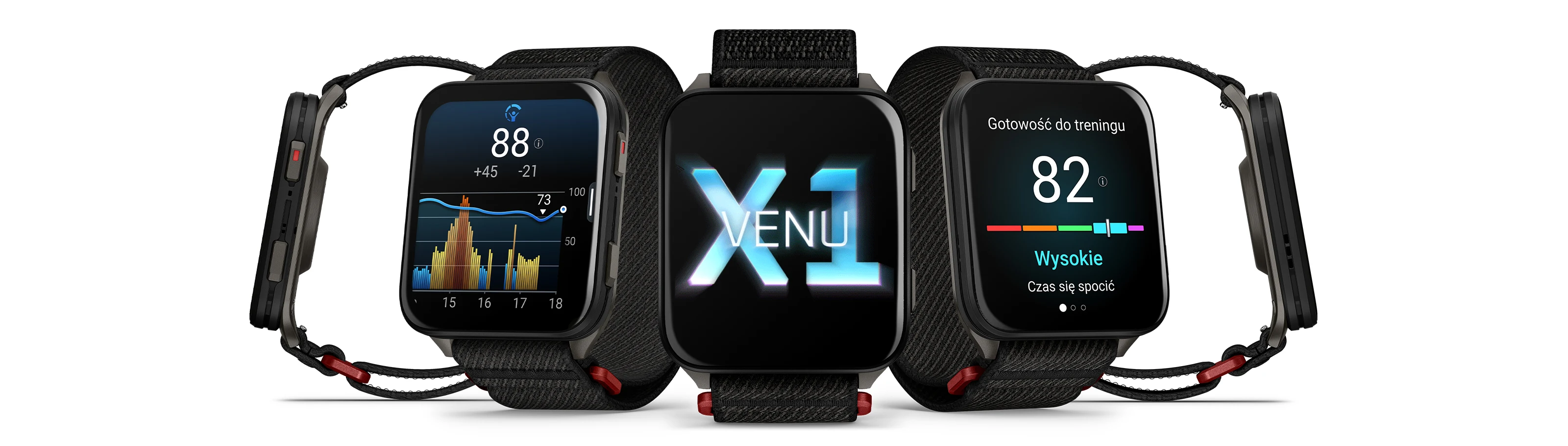 Garmin Venu X1 Black tytanowy z paskiem ComfortFit Black 010-02980-02 cecha