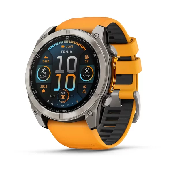 Garmin Fenix 8 51mm Amoled Sapphire Tytanowy Spark Orange [010-02905-11]