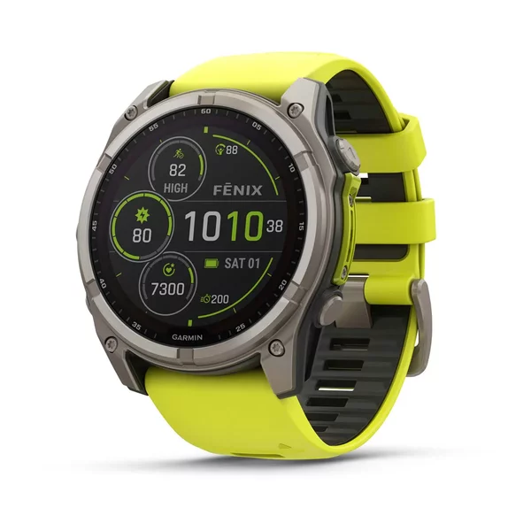 Garmin Fenix 8 51mm Solar Sapphire Titan Yellow [010-02907-21]