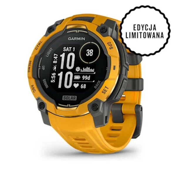 Garmin Instinct 3 Solar 45mm Sunburst/Grey [010-02934-02]