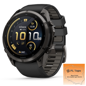 Garmin Fenix 9 Pro Inreach 51 mm AMOLED Sapphire Titanium Carbon Gray DLC Black [010-04337-11]  