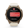 Garmin Fenix 9 Pro Inreach 43 mm AMOLED Sapphire Gold Cream [010-04335-21]