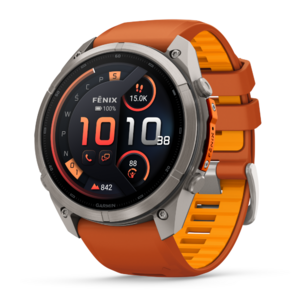 Garmin Fenix 9 Pro Inreach 51 mm AMOLED Sapphire Titanium Autumn Orange [010-04337-01]