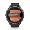 Garmin Fenix 9 Pro Inreach 43 mm AMOLED Sapphire Carbon Grey DLC Czarny [010-04335-11]