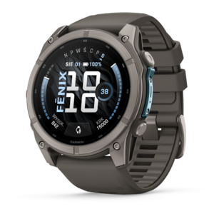 Garmin Fenix 9 51 mm AMOLED Sapphire Bare Titanium Pebble Gray [010-04763-01]