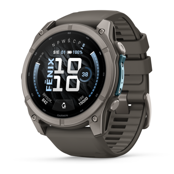 Garmin Fenix 9 51 mm AMOLED Sapphire Bare Titanium Pebble Gray [010-04763-01]