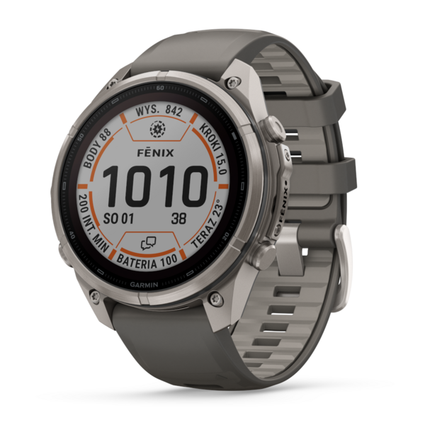 Garmin Fenix 9 Pro SOLAR Inreach 47 mm Titanium Pebble Grey [010-04338-01]