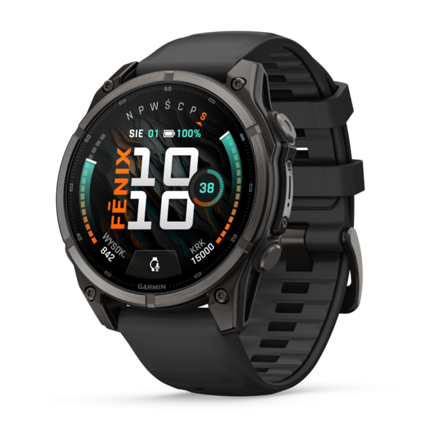 Garmin Fenix 9 47 mm AMOLED Sapphire Titanium Carbon Grey DLC Black [010-04762-11]