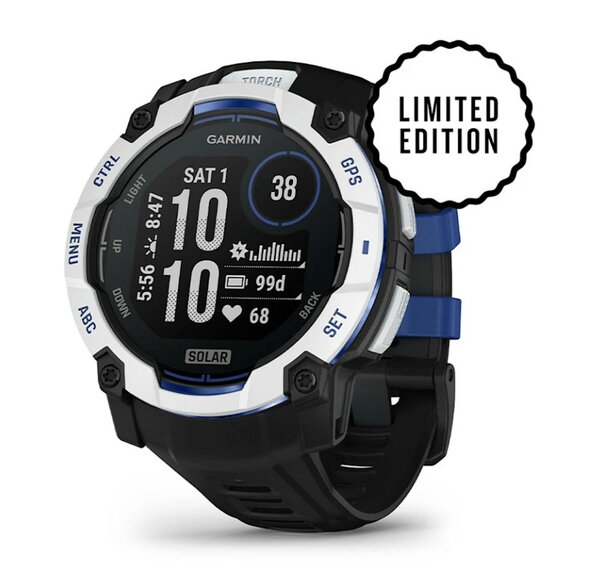 Garmin Instinct 3 Solar 50 mm Whitestone Bolt Blue [010-02935-03]