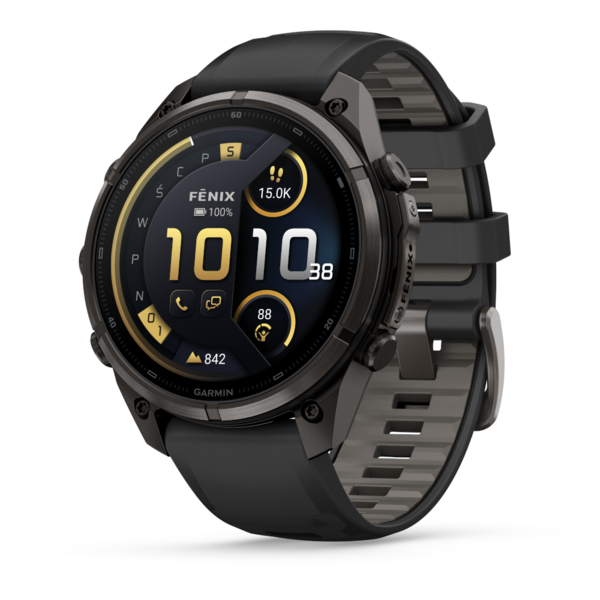 Garmin Fenix 9 Pro Inreach 47 mm AMOLED Sapphire Titanium Carbon Grey DLC Black [010-04336-11]