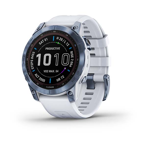 Garmin Fenix 7 Sapphire Solar Jasnoniebieski Tytan [010-02540-25]