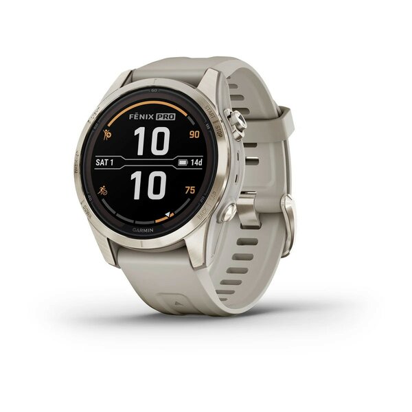 Garmin Fenix 7s Pro Sapphire Solar Jasnozłoty [010-02776-15]