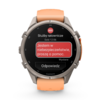 Garmin Fenix 9 Pro Inreach 43 mm AMOLED Sapphire Titanium Shell Pink [010-04335-01]