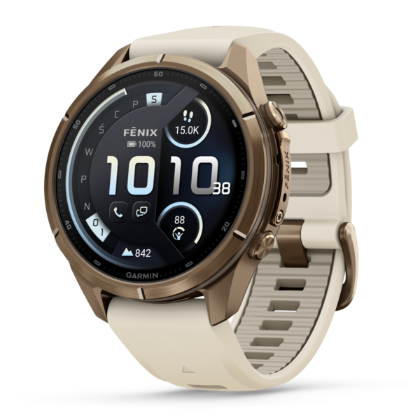 Garmin Fenix 9 Pro Inreach 43 mm AMOLED Sapphire Gold Cream [010-04335-21]
