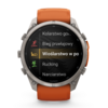 Garmin Fenix 9 Pro Inreach 51 mm AMOLED Sapphire Titanium Autumn Orange [010-04337-01]