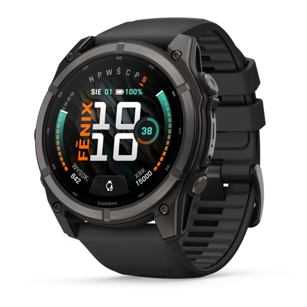 Garmin Fenix 9 51 mm AMOLED Sapphire Titanium Carbon Gray Black [010-04763-11]