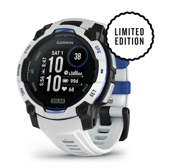 Garmin Instinct 3 Solar 45 mm Whitestone / Bolt Blue [010-02934-03]