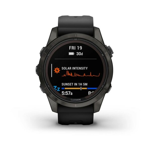 Garmin Fenix 7s Pro Sapphire Solar Titanium Carbon Grey DLC [010-02776-11]
