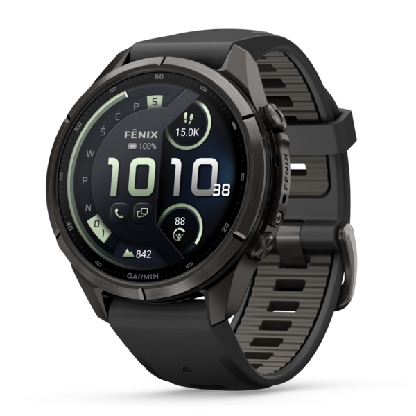 Garmin Fenix 9 Pro Inreach 43 mm AMOLED Sapphire Carbon Grey DLC Czarny [010-04335-11]