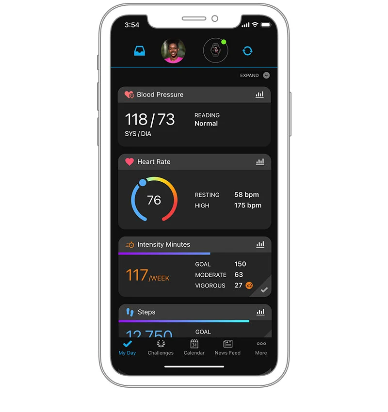 Atrybuty Garmin Index BPM Monitor ciśnienia krwi 010-02464-02