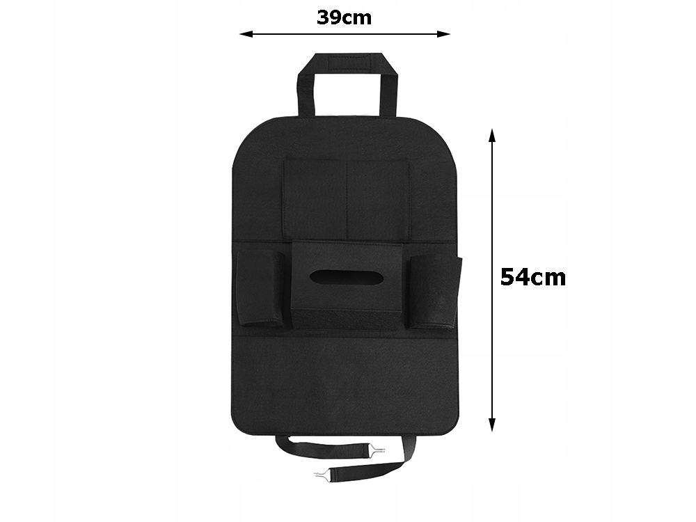 Funkcja Organizer na fotel samochodowy filcowy