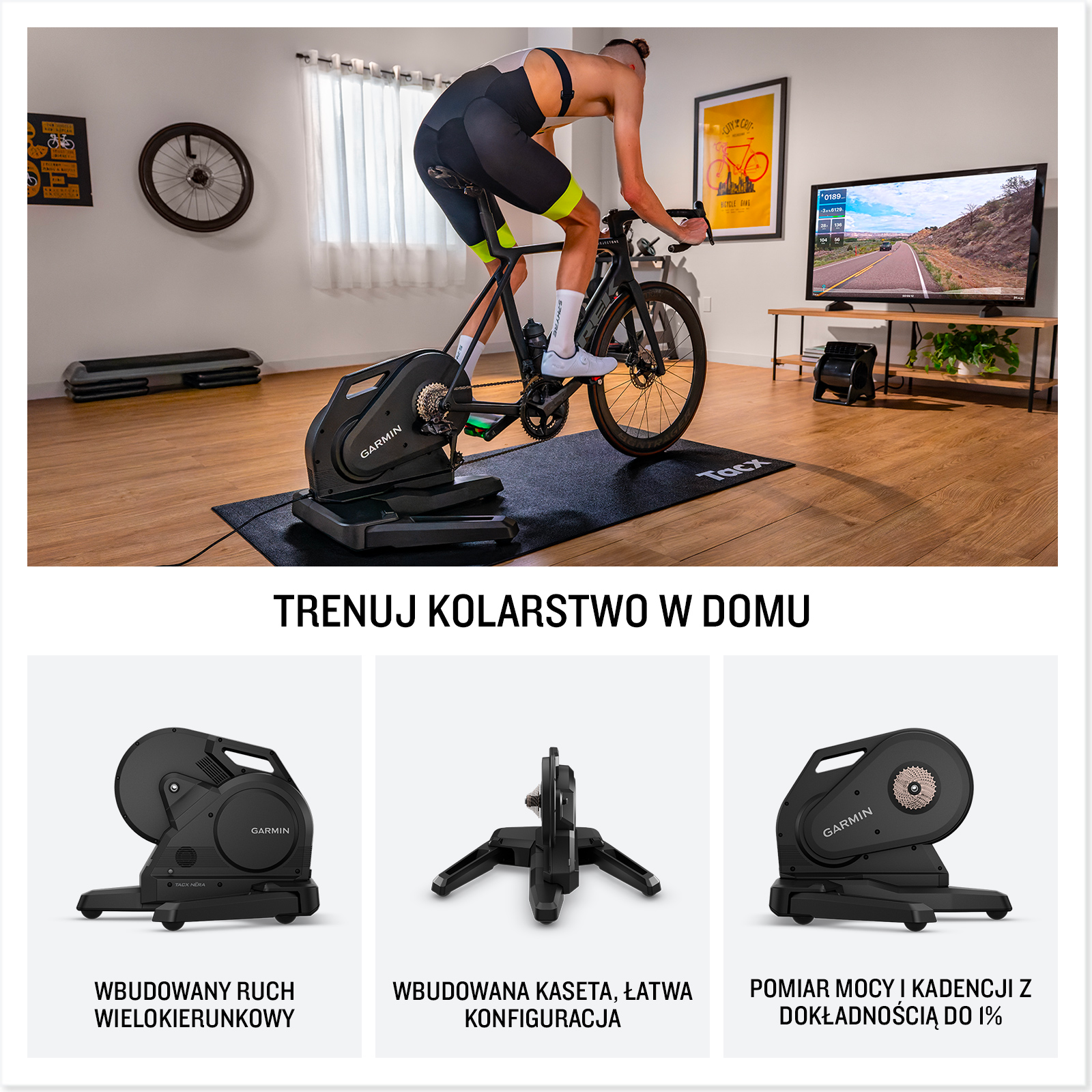 Funkcja Tacx Nera trenażer rowerowy [010-02418-61]