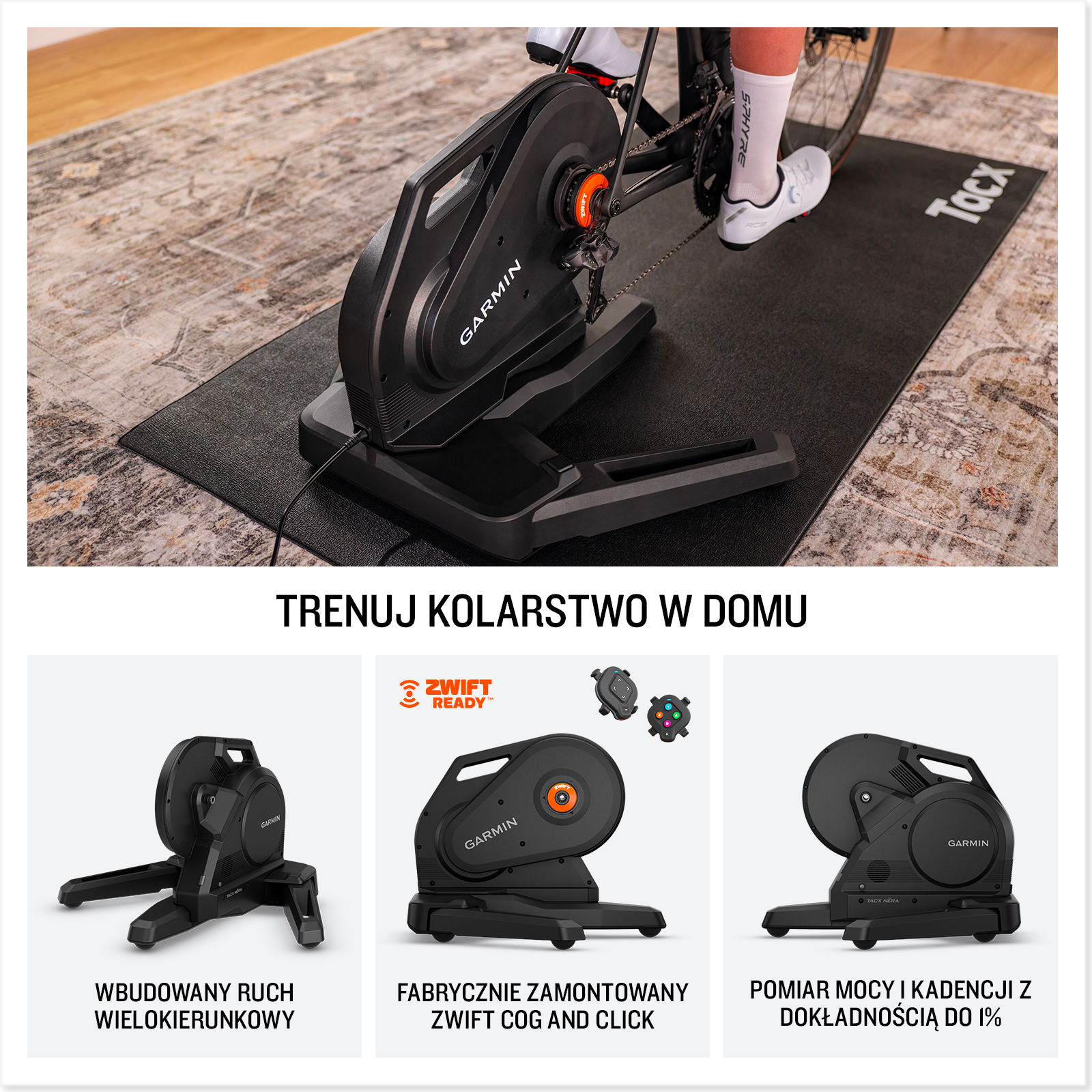 Funkcja Tacx Nera trenażer rowerowy [010-02418-61]