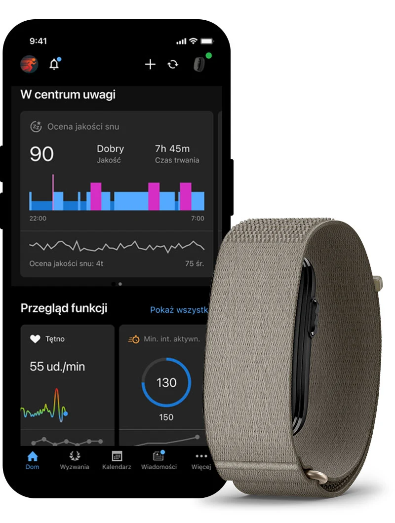 Przewaga Garmin Cirqa Smart Band Black