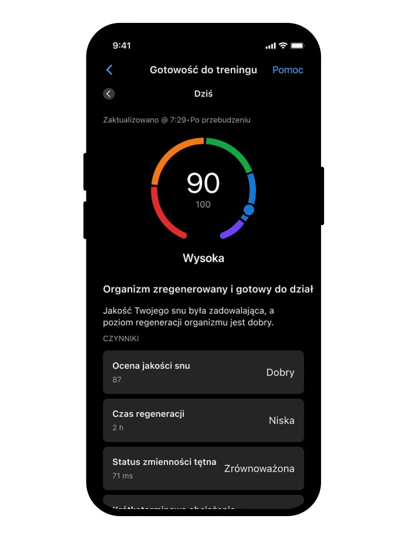 Zaleta Garmin Cirqa Smart Band Black