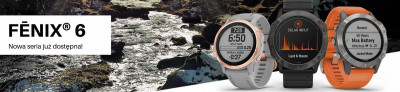 Garmin Fenix 6x 6 6s - zegarki sportowe GPS