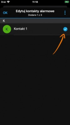 Wybór kontaktów alarmowych w Garmin Connect