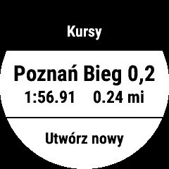 Wybór trasy w zegarku Garmin Fenix 6X Pro Solar