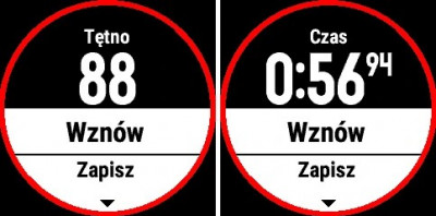 Dane po wykonaniu serii treningu z zegarkiem Garmin Fenix 6X Pro Solar