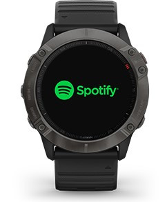 Aplikacja Spotify w zegarku Garmin Fenix 6
