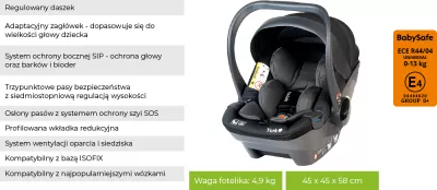 BabySafe York 0-13 kg sklep