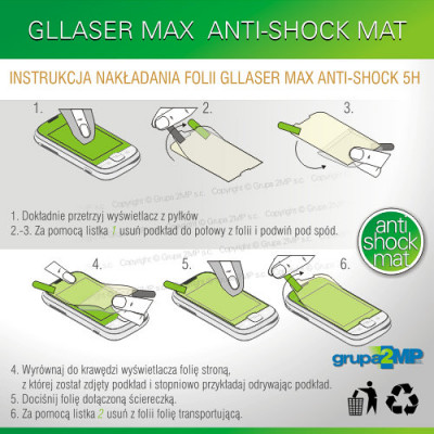 Folia ochronna Gllaser Anti-Shock MAT 3H funkcje