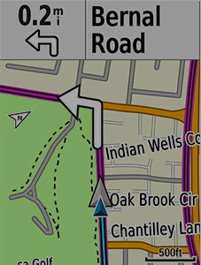 Zaawansowane funkcje nawigacyjne z mapą Garmin Cycle Map