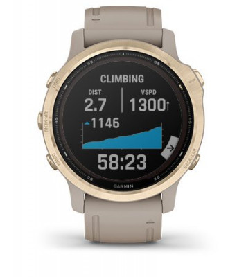 Garmin Fenix 6S Solar Srebrny z czarnym paskiem [010-02409-00] - zalety